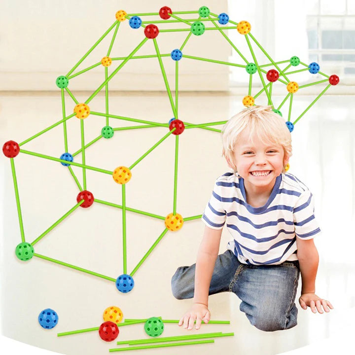 Kids Construction Forts Toys, 87 Pcs DIY 3D Assemble Tent Toy, Creative STEM Construction Fort Toys, Glow in The Dark Fort Builder Set Kids Construction Forts Toys, 87 Pcs DIY 3D Assemble Tent Toy, Creative STEM Construction Fort Toys, Glow in The Dark Fort Builder Set